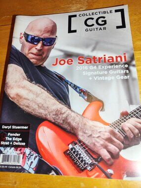 CG Collectible Guitar June 2016 Joe Satriani Magazine. SHIPS FREE